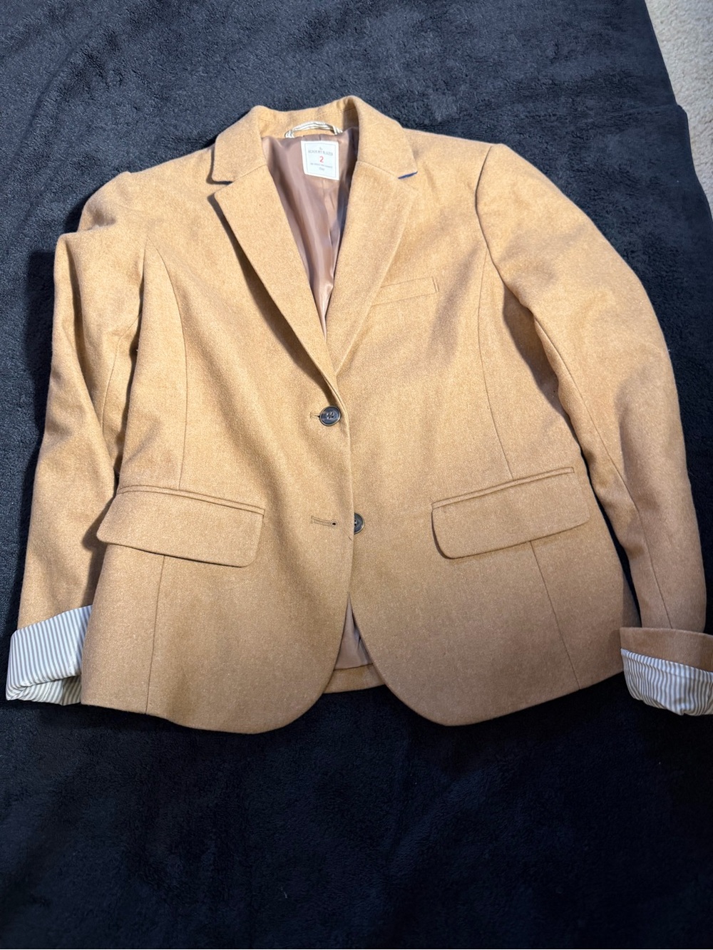 Gap - The Academy Blazer In Size 2 Cuffed And Lined, 2 Button Front And Pockets